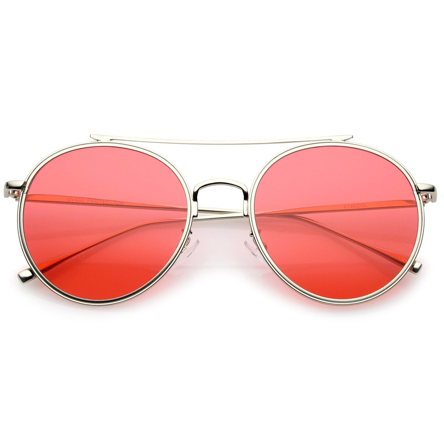 Round Color Tone Sunglasses