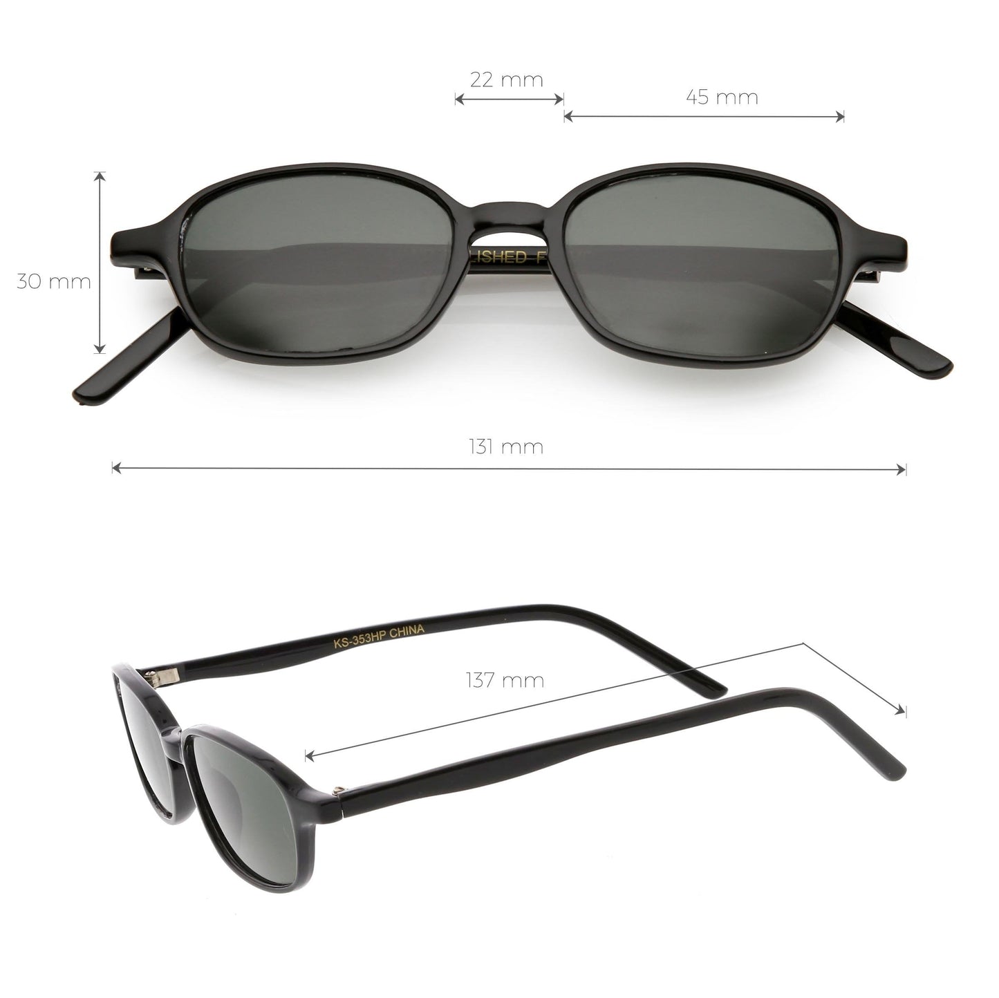 Vintage Small Dapper 1990's Sunglasses