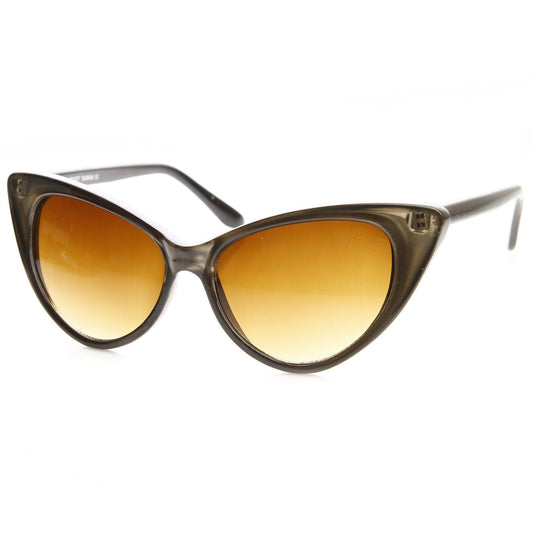 Retro 1950's High Pointed Cat Eye Sunglasses