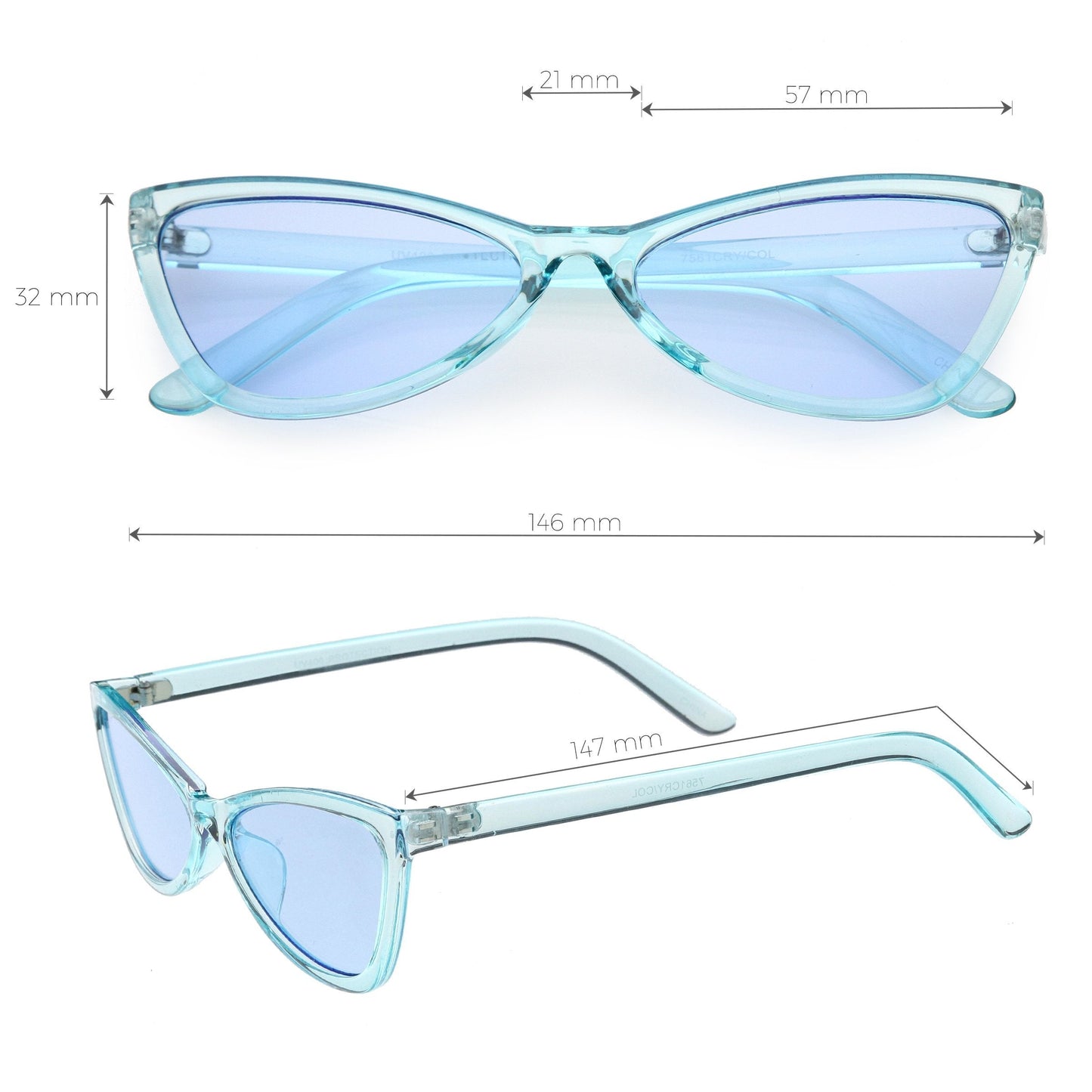 Retro Small Triangle Cat Eye Sunglasses