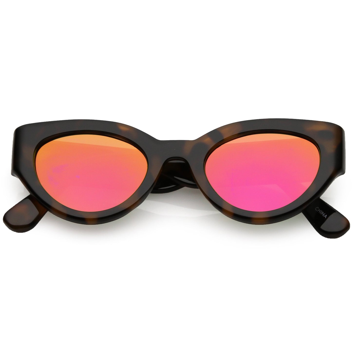 Oval Mirrored Sunglasses