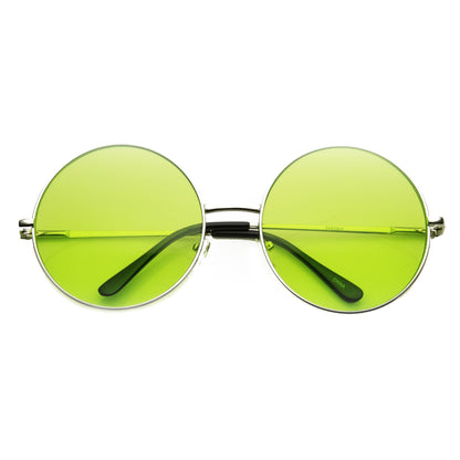 Festival Hippie Oversize Round Colorful Sunglasses