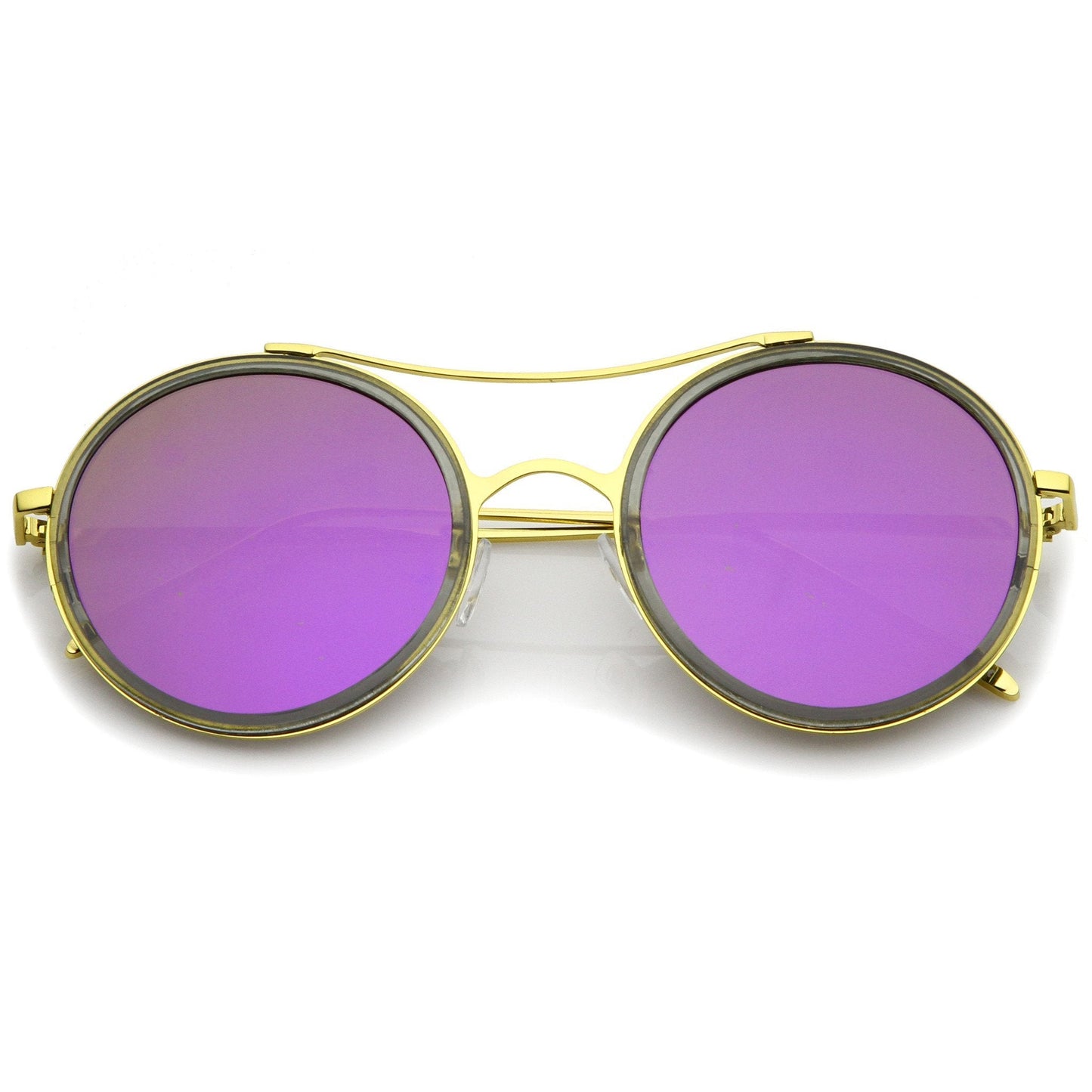 Retro Roadster Flat Mirror Lens Sunglasses