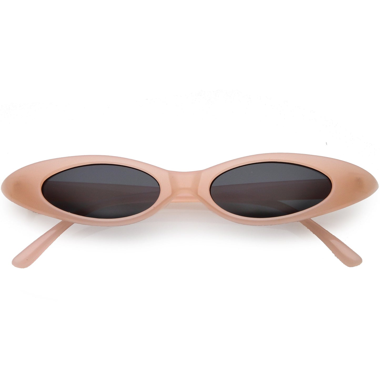 Trendy Pastel Thin Oval Sunglasses