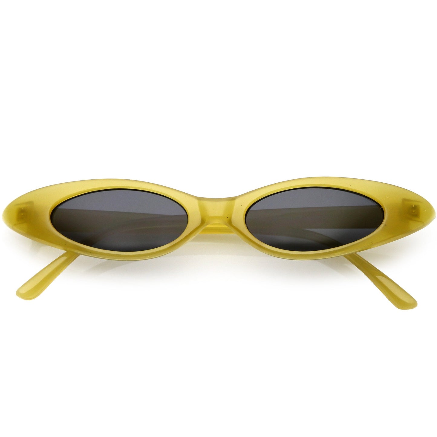 Trendy Pastel Thin Oval Sunglasses