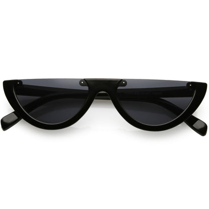 Flat Top Moon Shape Sunglasses
