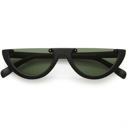 Flat Top Moon Shape Sunglasses