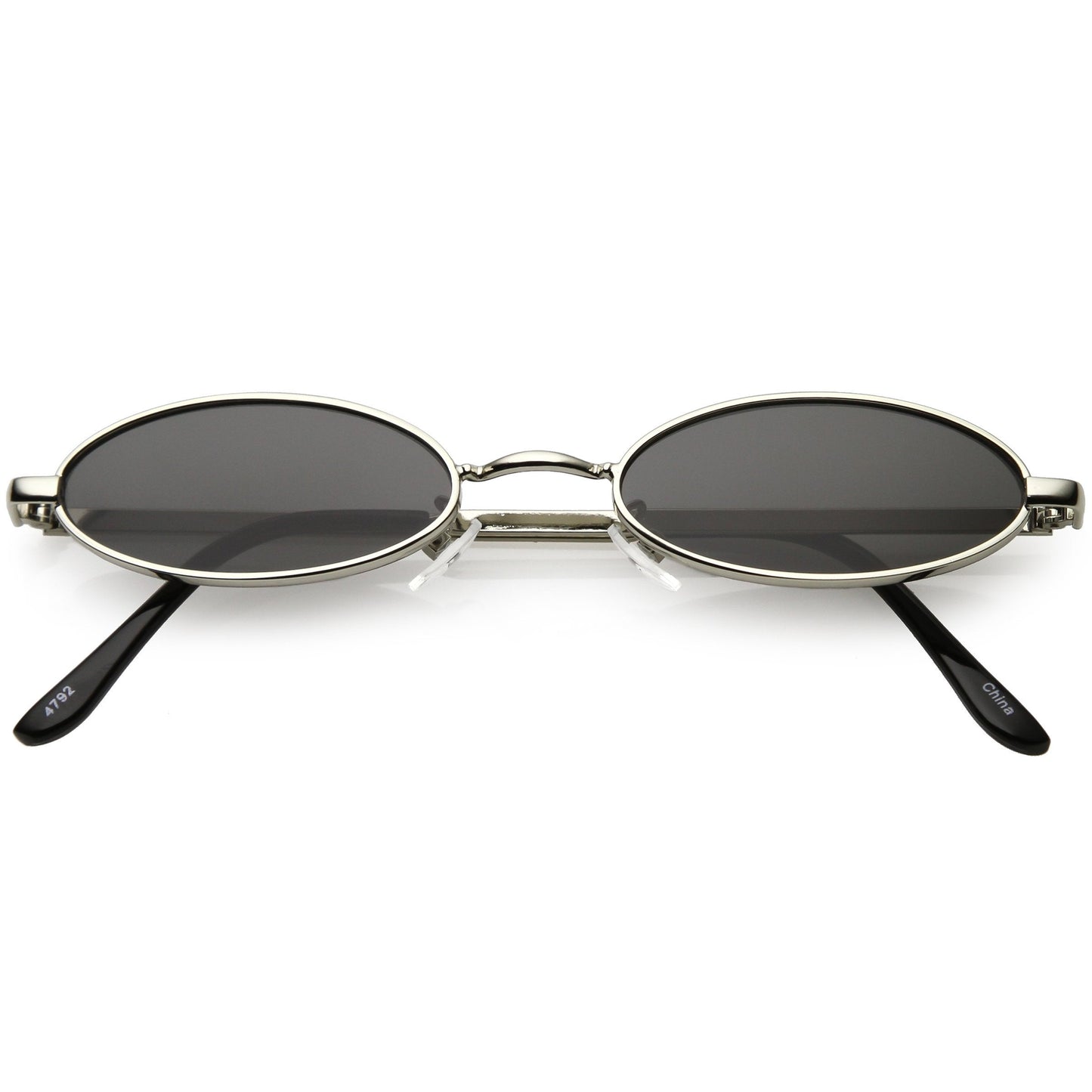 Retro 1990's Small Oval Metal Sunglasses