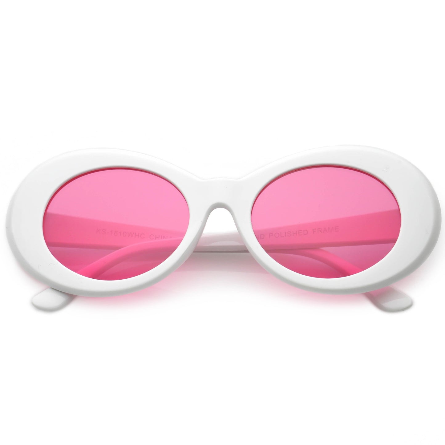 1990's Goggle Oval Colored Lens Sunglasses