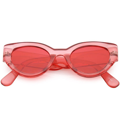 Retro Bold Translucent Color Tone Sunglasses