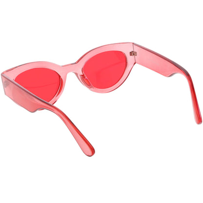 Retro Bold Translucent Color Tone Sunglasses