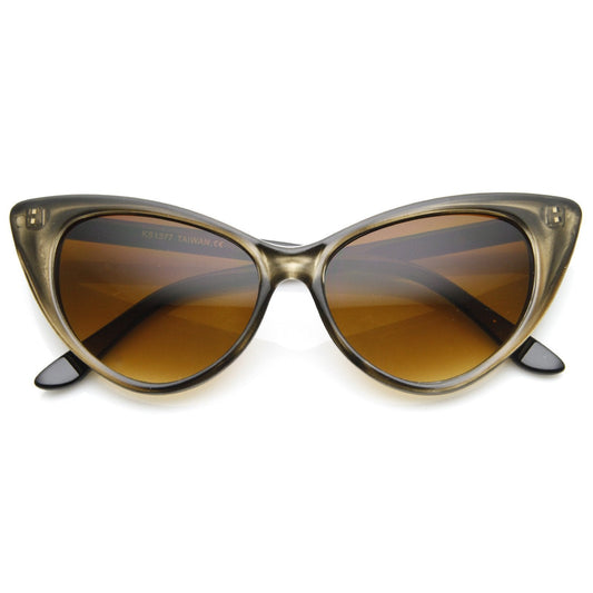 Retro 1950's High Pointed Cat Eye Sunglasses