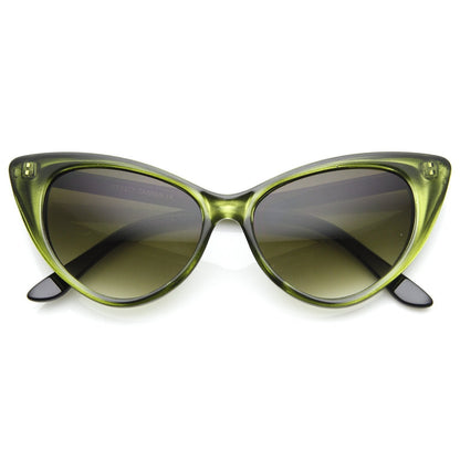 Retro 1950's High Pointed Cat Eye Sunglasses