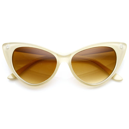 Retro 1950's High Pointed Cat Eye Sunglasses