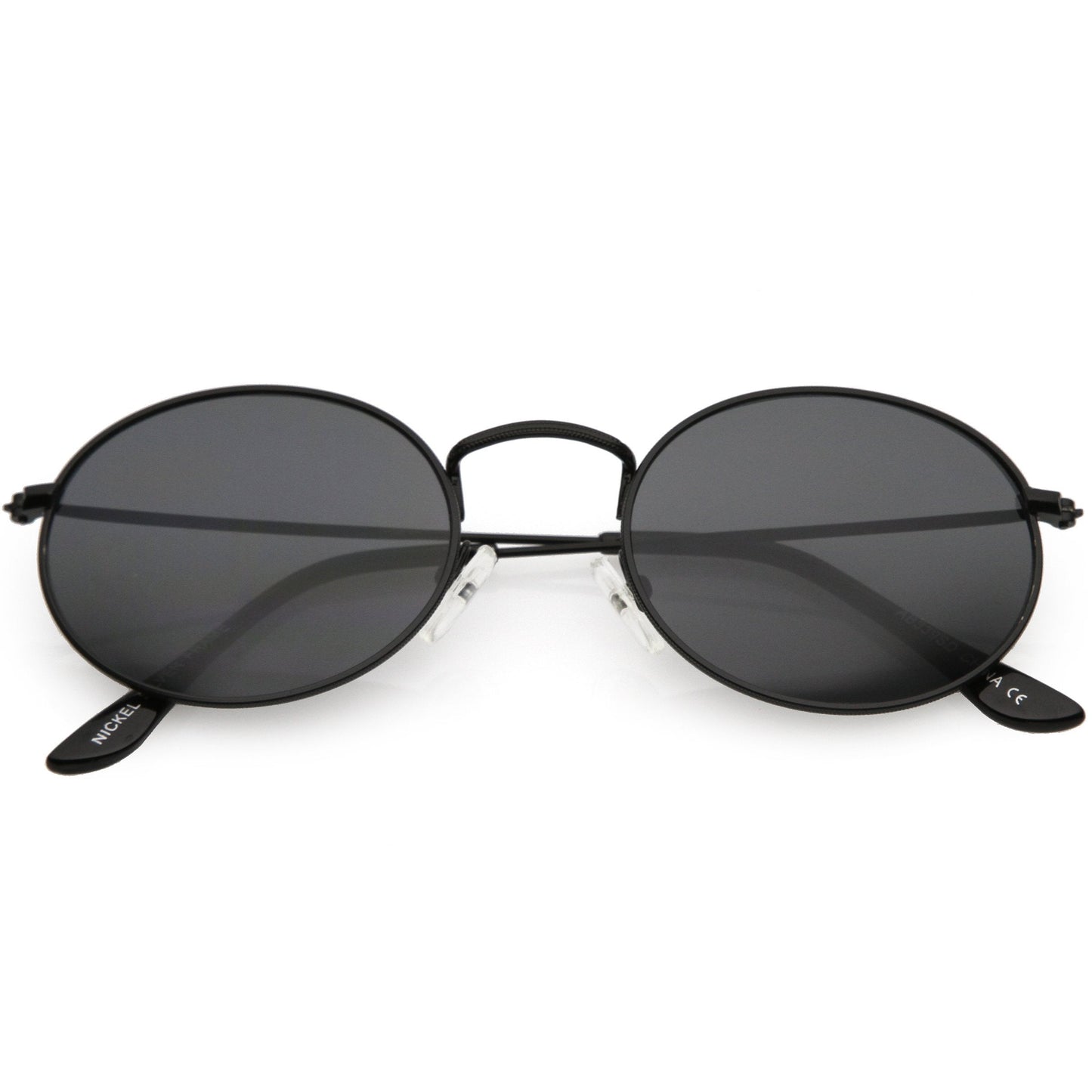 Small 1990's Round Oval Metal Sunglasses