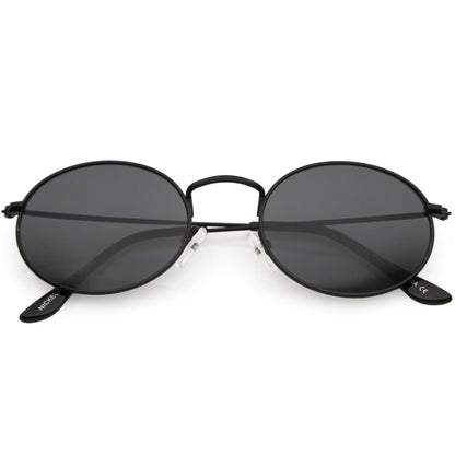 Small 1990's Round Oval Metal Sunglasses