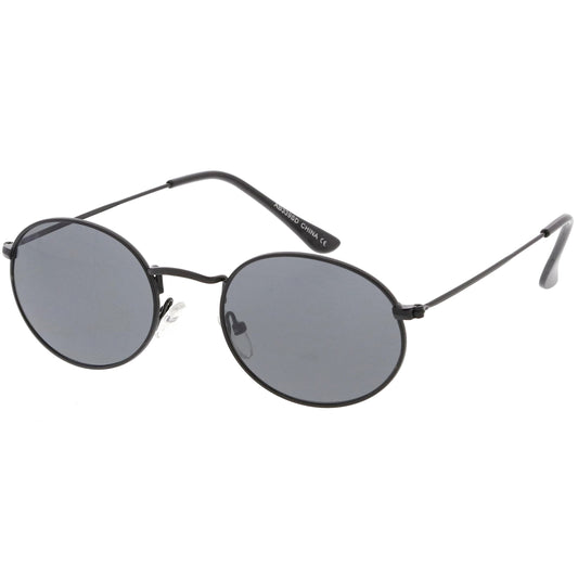 Small 1990's Round Oval Metal Sunglasses