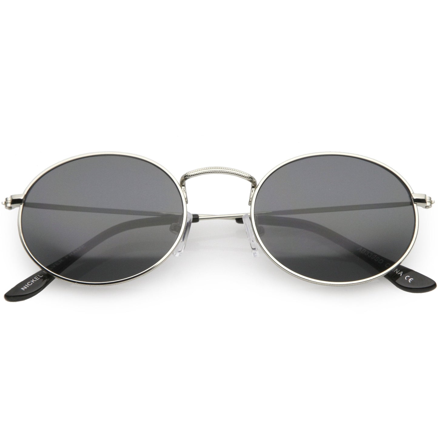 Small 1990's Round Oval Metal Sunglasses