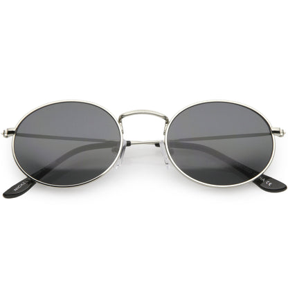 Small 1990's Round Oval Metal Sunglasses