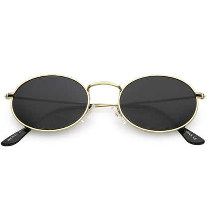 Small 1990's Round Oval Metal Sunglasses