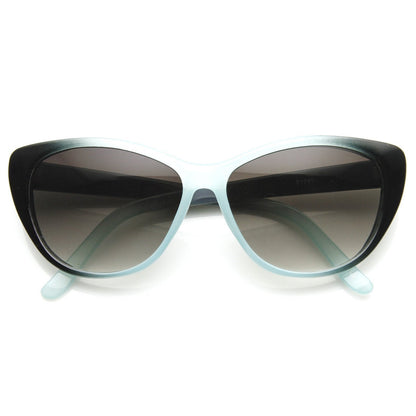 Two Tone Fade Cat Eye Sunglasses