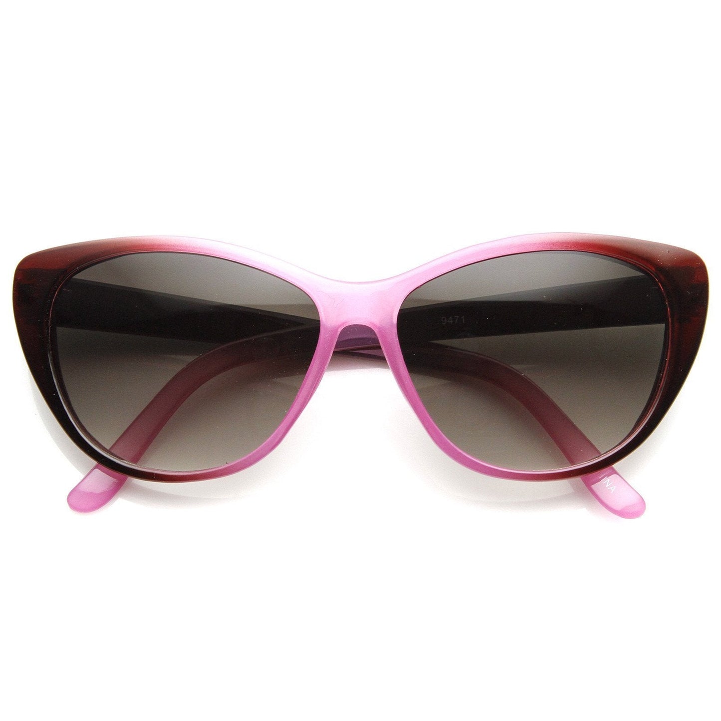 Two Tone Fade Cat Eye Sunglasses