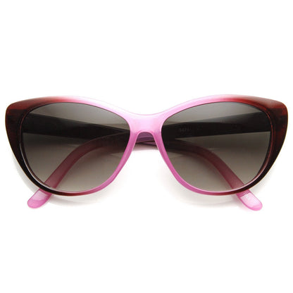 Two Tone Fade Cat Eye Sunglasses