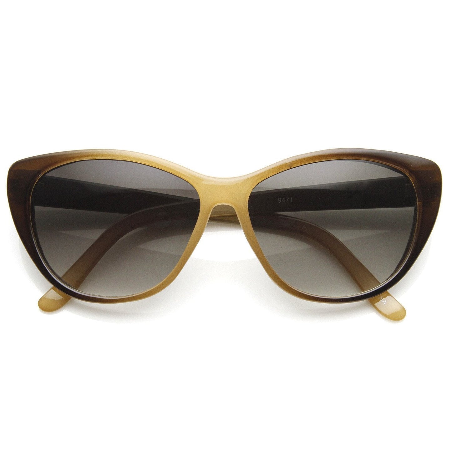 Two Tone Fade Cat Eye Sunglasses