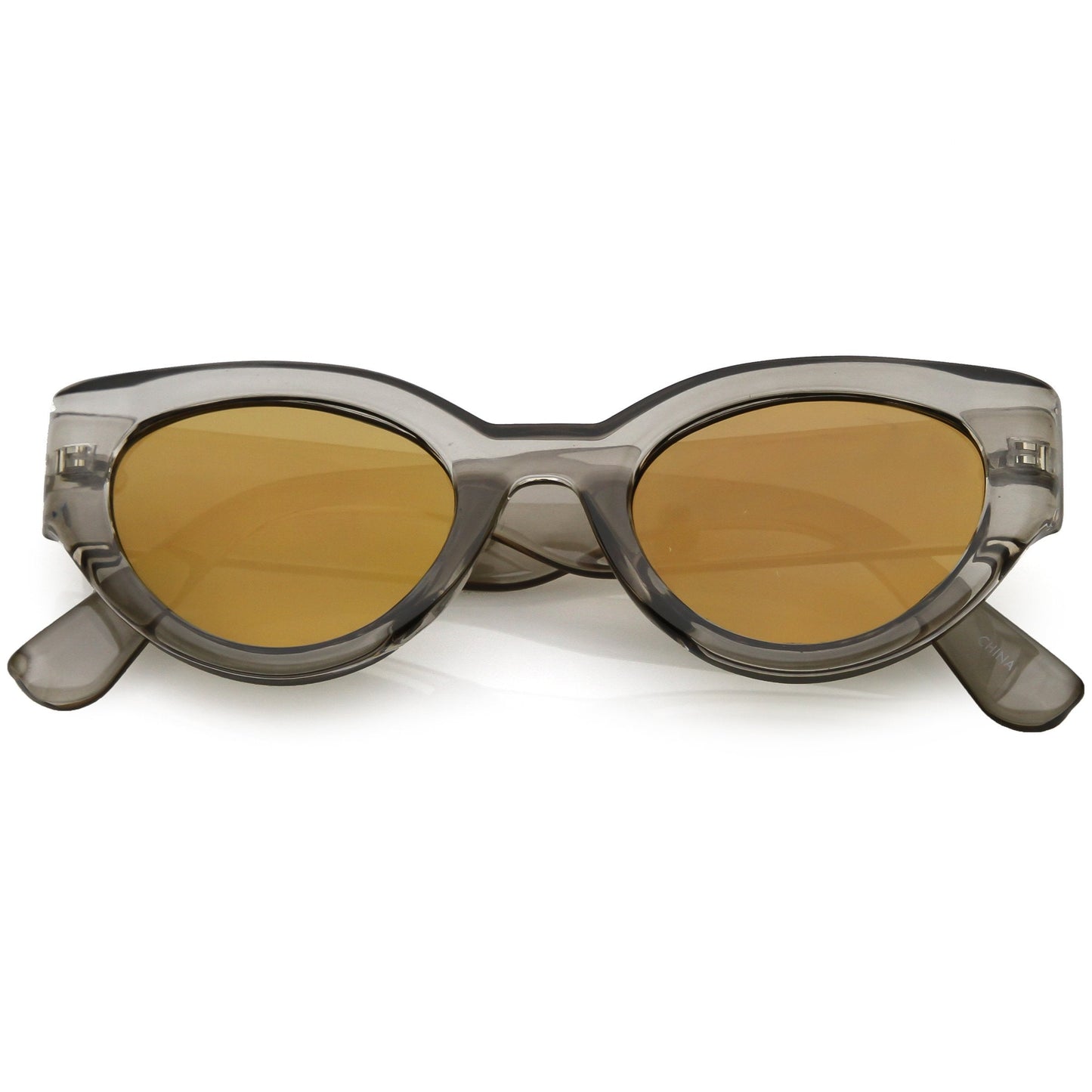 Oval Mirrored Sunglasses
