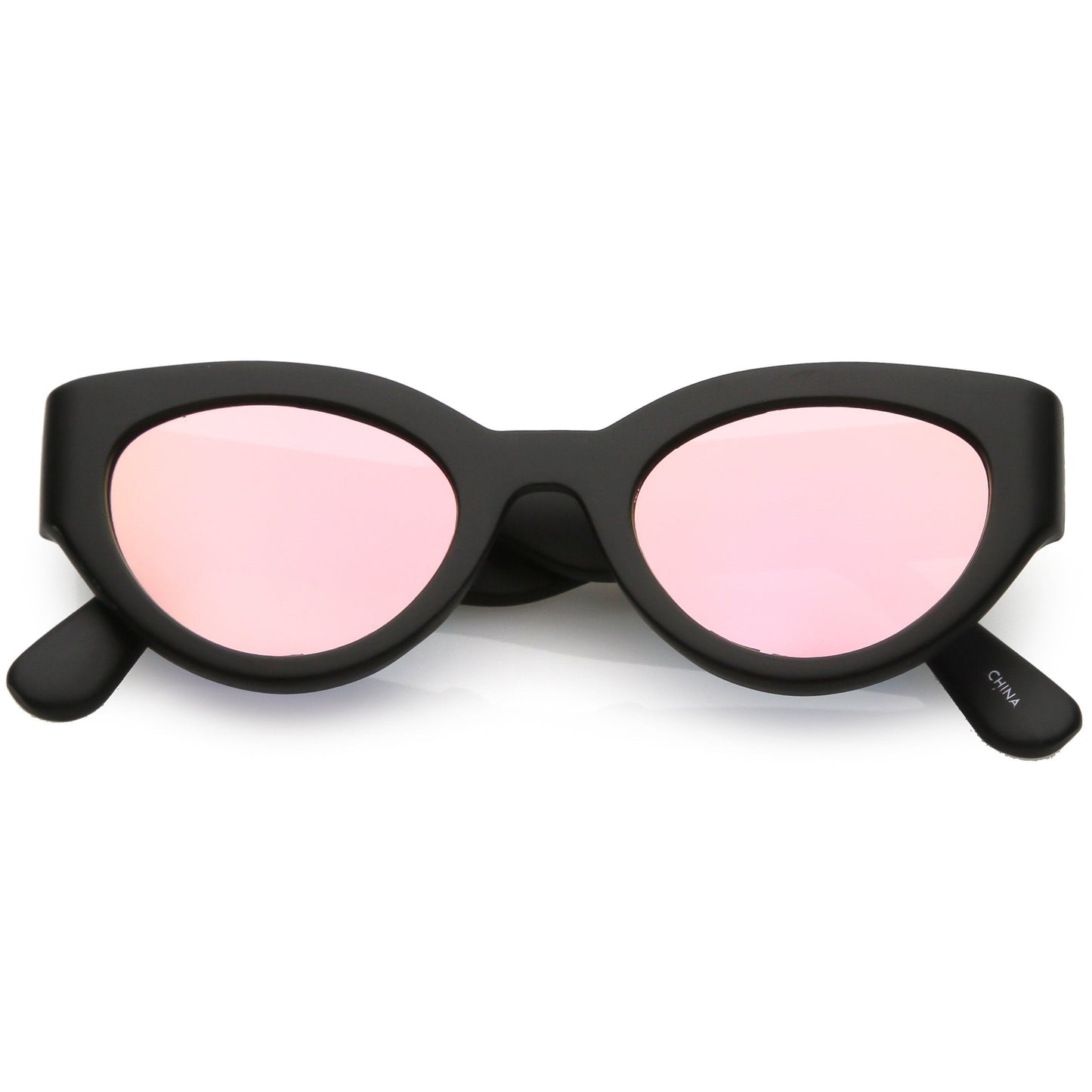 Oval Mirrored Sunglasses