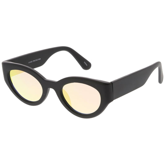 Oval Mirrored Sunglasses