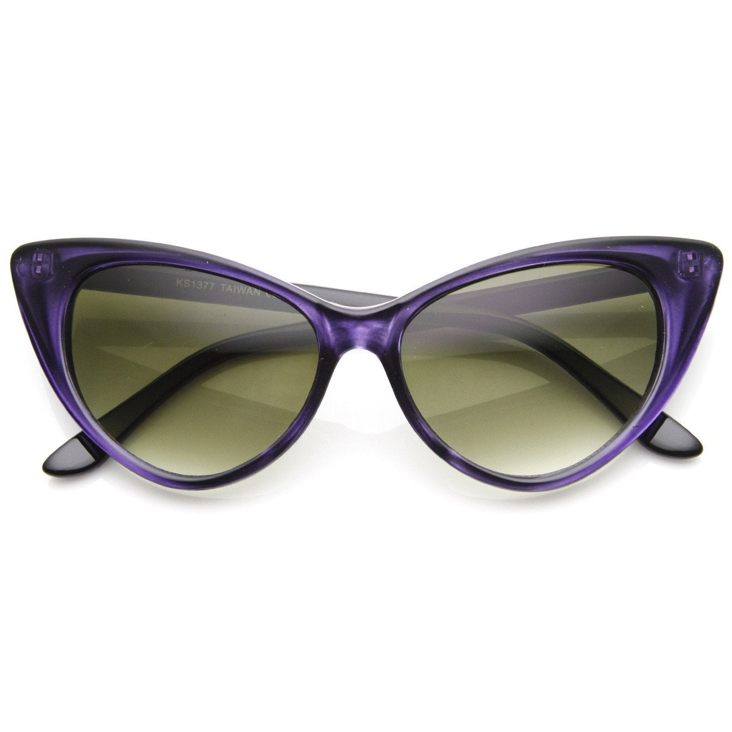 Retro 1950's High Pointed Cat Eye Sunglasses